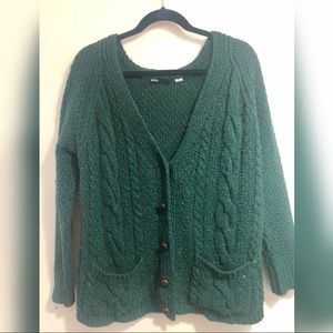 BDG Emerald Green Knit Cardigan